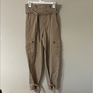 Zara Womens Beige Cargo Pants